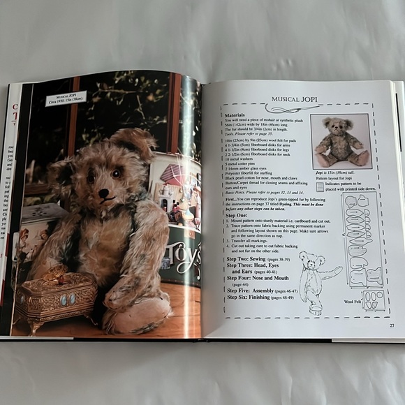 NWT Creating Heirloom Teddy Bears Complete Pattern Book 1995 Linda Mullins 🧸 - Picture 11 of 17
